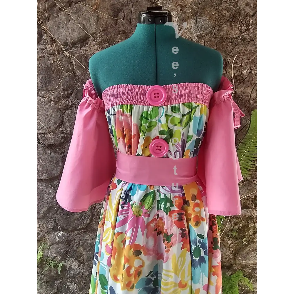 Floral Symphony Dress